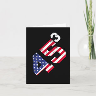 Cartão 45³ Trump 2028 45 Cubed Third-Term Presidente Amer