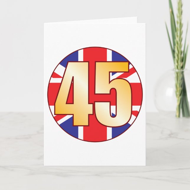 Cartão 45 UK Gold (Frente)