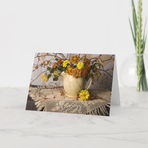 Cartão 4692 Autumn Floral Birthday Card