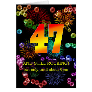 Cartão 47.º Aniversário Ainda Fogando