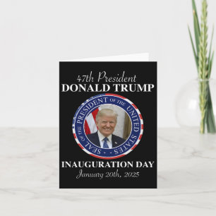 Cartão 47 Dia da Inauguração do Presidente Donald Trump 2