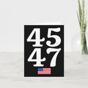 Cartão 47 Trump 2024 Bandeira Americana