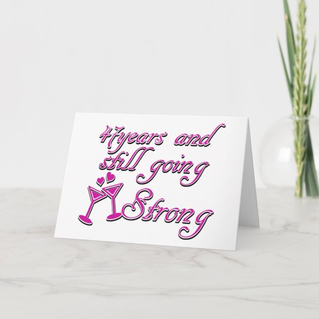 Cartão 47th Anniversary designs (Frente)