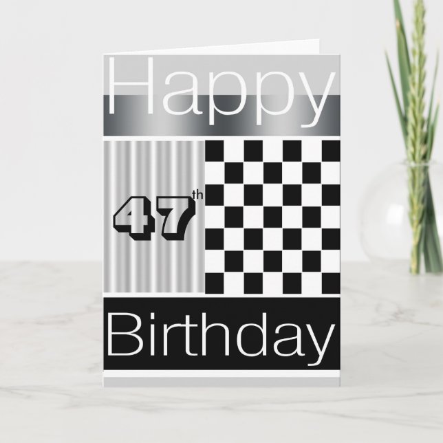 Cartão 47th Birthday (Frente)