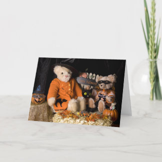 Cartão 4812 Teddy Bears Halloween Greeting Card