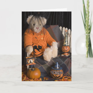 Cartão 4839 Teddy Bear Halloween Greeting Card
