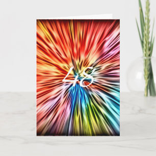Cartão 48, Colorful Abstrato, Aniversário