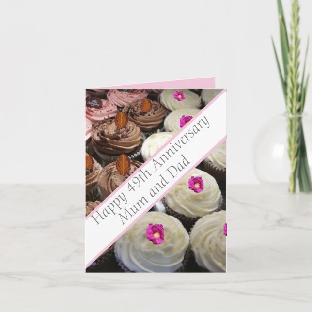 Cartão 49º aniversário de casamento (Frente)