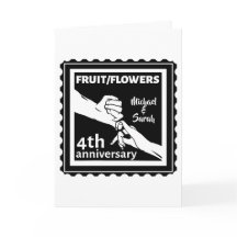 4.º aniversário de casamento com mãos românticas