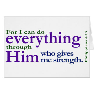 Cartão 4:13 dos Philippians