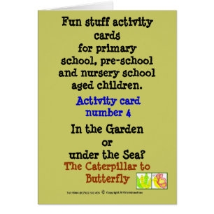 Cartão 4 a lagarta à borboleta