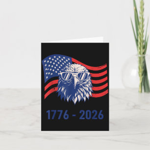 Cartão 4 de Julho 250 Anos 1776-2026 EUA Patriótico
