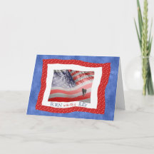 4 de julho Aniversário em Vermelho Branco e Azul