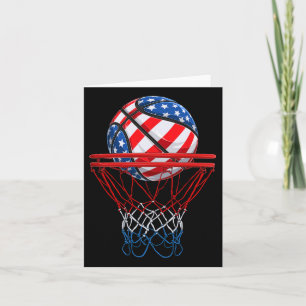 Cartão 4 de julho Bandeira Patriótica Americana Bysketbyl