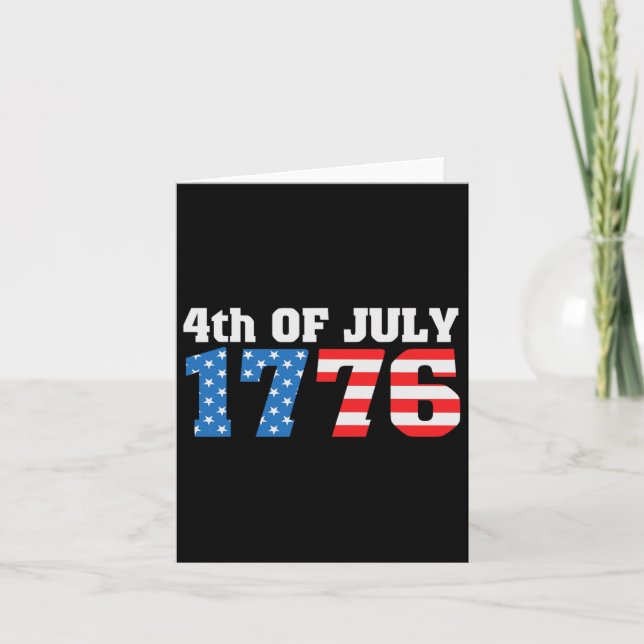 Cartão 4 De Julho De 1776  (Frente)