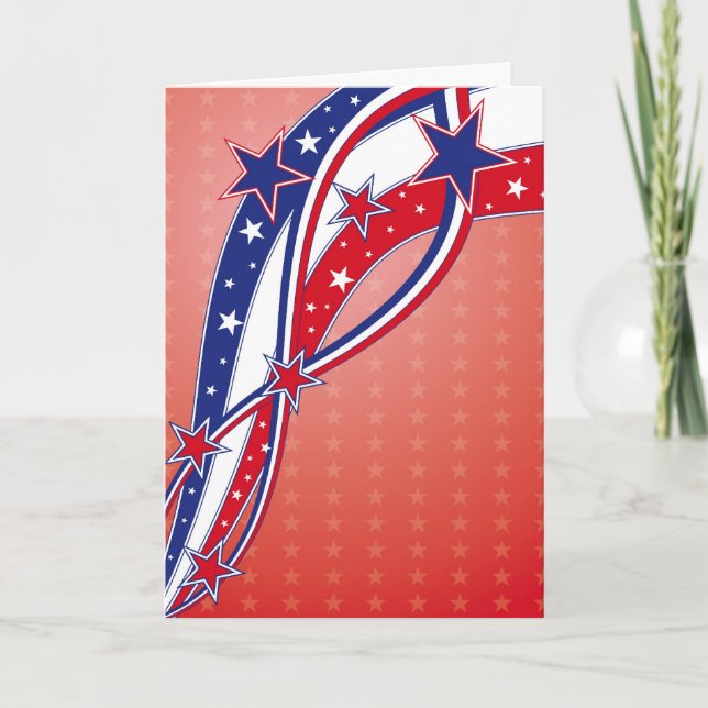 Cartão 4 de julho - Dia da Independência (Frente)