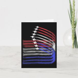 Cartão 4 De Julho Jet American Flag Patriótico Usa Para M