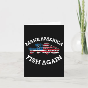 Cartão 4 De Julho Pescar Bandeira Americana Faz América F
