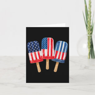 Cartão 4 De Julho Popsicle Mulheres Patriótico Quarto De