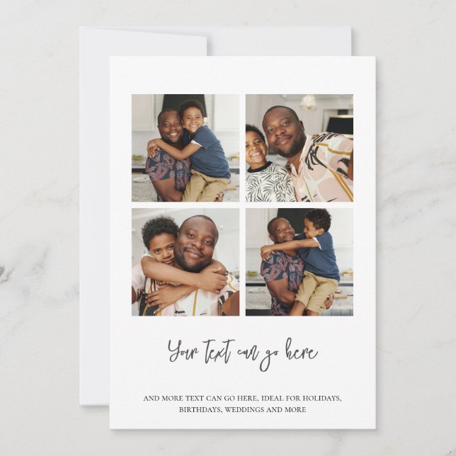 Cartão 4 Modelo de foto (Frente)