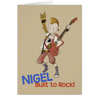 Cartão 4 monstro pequenos - Nigel