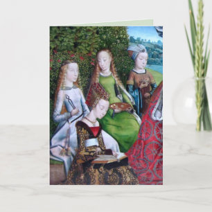 Cartão 4 Santas Mulheres num Jardim (detalhe; M 070)