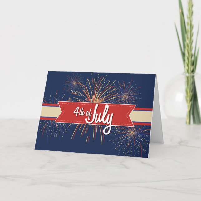 Cartão 4th of July Card#4 (Frente)