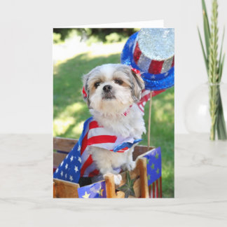 Cartão 4th of July Dog