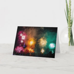 Cartão 4th of July Fireworks in NYC