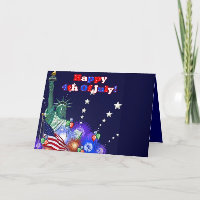 Cartão 4th Of July Greeting Card (Frente)