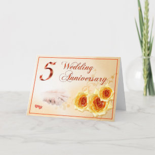 Cartão 5º Aniversário de Casamento
