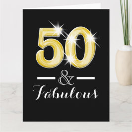 Cartão 50ª e 50ª festa de aniversário