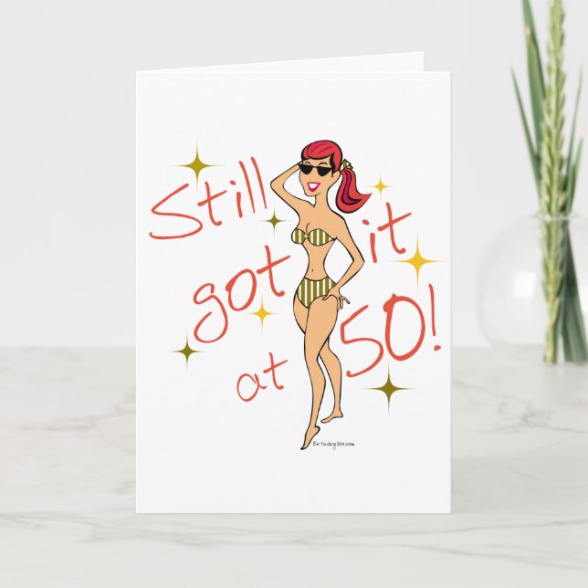 Cartão 50º Aniversário Ainda Tem (Frente)