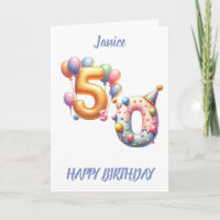50º ANIVERSÁRIO BALÕES FELIZES ANIVERSÁRIO
