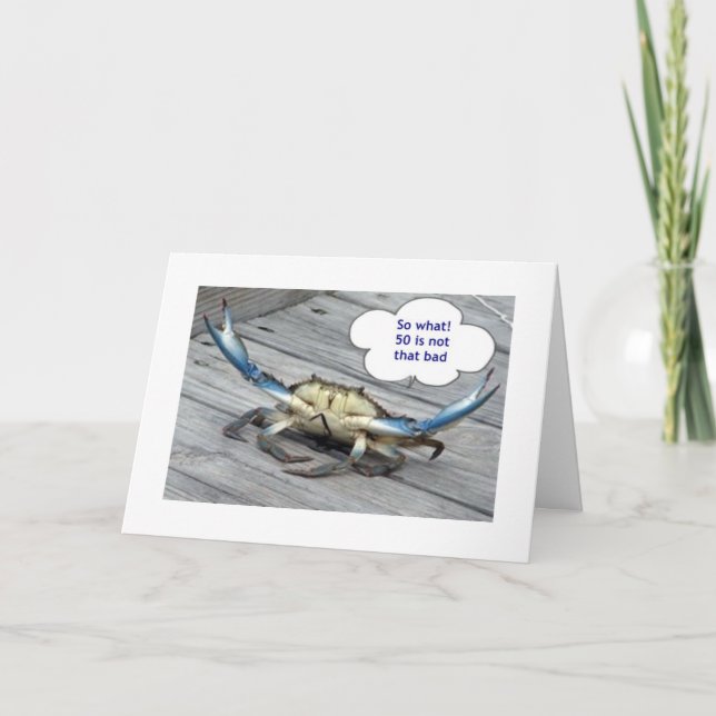 CARTÃO 50º ANIVERSÁRIO COM CRABBY CRAB (Frente)