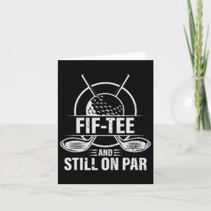 Cartão 50º aniversário engraçado Golf Pun Golfe 50 anos d