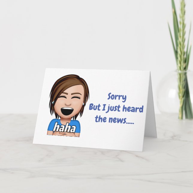 CARTÃO ***50º ANIVERSÁRIO*** FELIZ ANIVERSÁRIO HUMOR (Frente)