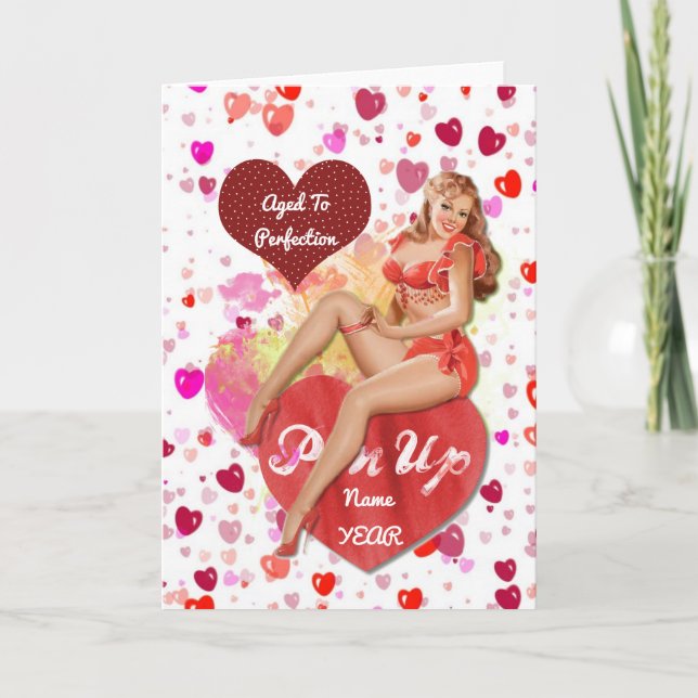 Cartão 50º Aniversário HER Oferece Partyware Personalizáv (Frente)