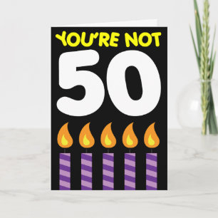 Cartão 50º Aniversário Tarifa Engraçada