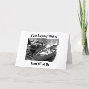 CARTÃO "50º" DESEJOS DE ANIVERSÁRIO DE TODOS NÓS