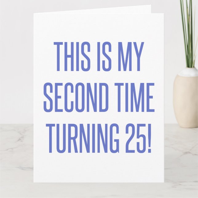 Cartão 50º presente de aniversário (Frente)