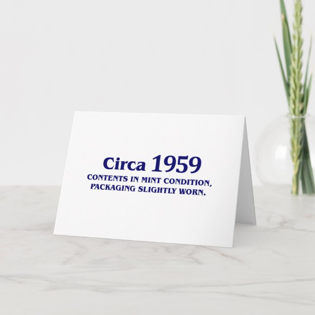 Cartão 50º presente de aniversário! (Frente)