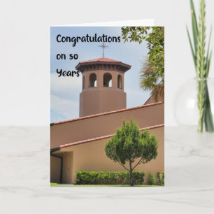 Cartão 50 anos de aniversário da Igreja