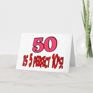 Cartão 50 is 5 perfect 10s (PINK)
