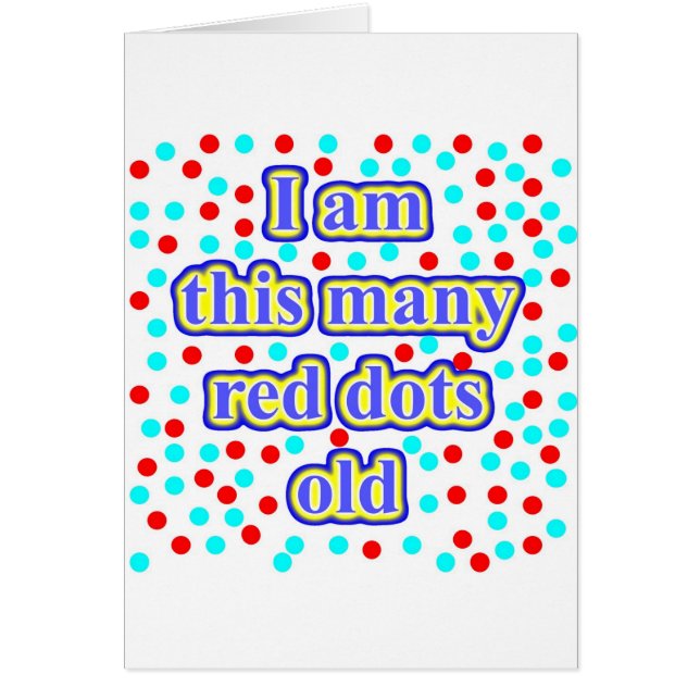 Cartão 50 pontos vermelhos velhos (Frente)