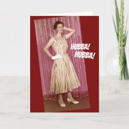 Cartão 50 Vintage mostrando suas coisas