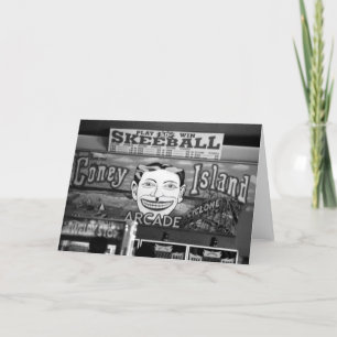 Cartão '50c Skeeball' Blank Greeting Card