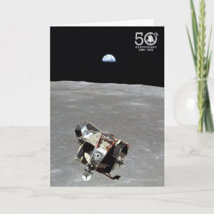 Cartão 50th Anniversary, Apollo 11 Mission Moon Landing: