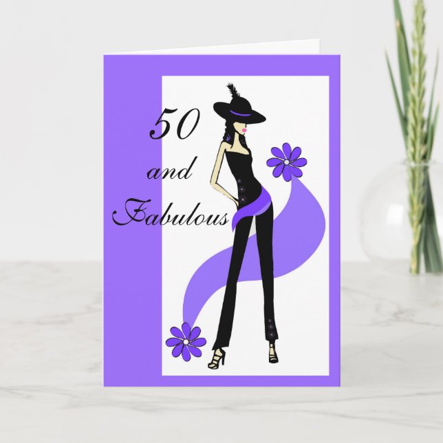 Cartão 50th Birthday Card for Women (Frente)