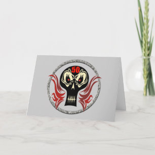 Cartão 50th Birthday Skull Cards